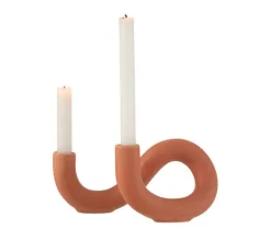 Cheap * Bougeoir En Ceramique "Torsia" 25Cm Orange