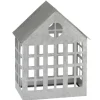Sale * Bougeoir En Metal "Maison Delta" 28Cm Argent