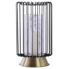 Outlet * Bougeoir Rond Déco "Malibu" 40Cm Noir Et Or