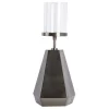 Store * Bougeoir Rond Design "Elin" 44Cm Nickel