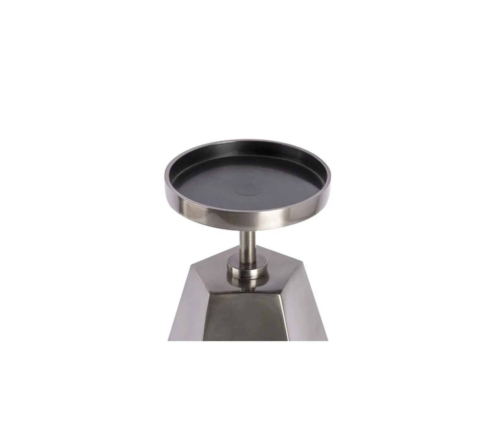 Store * Bougeoir Rond Design "Elin" 44Cm Nickel