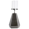 Outlet * Bougeoir Rond Design "Elin" 48Cm Nickel