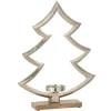 Discount * Bougeoir Sur Pied Déco "Sapin" 40Cm Argent