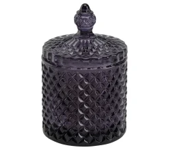 Clearance * Bougie Ambre H. 14 Cm Uda Violet