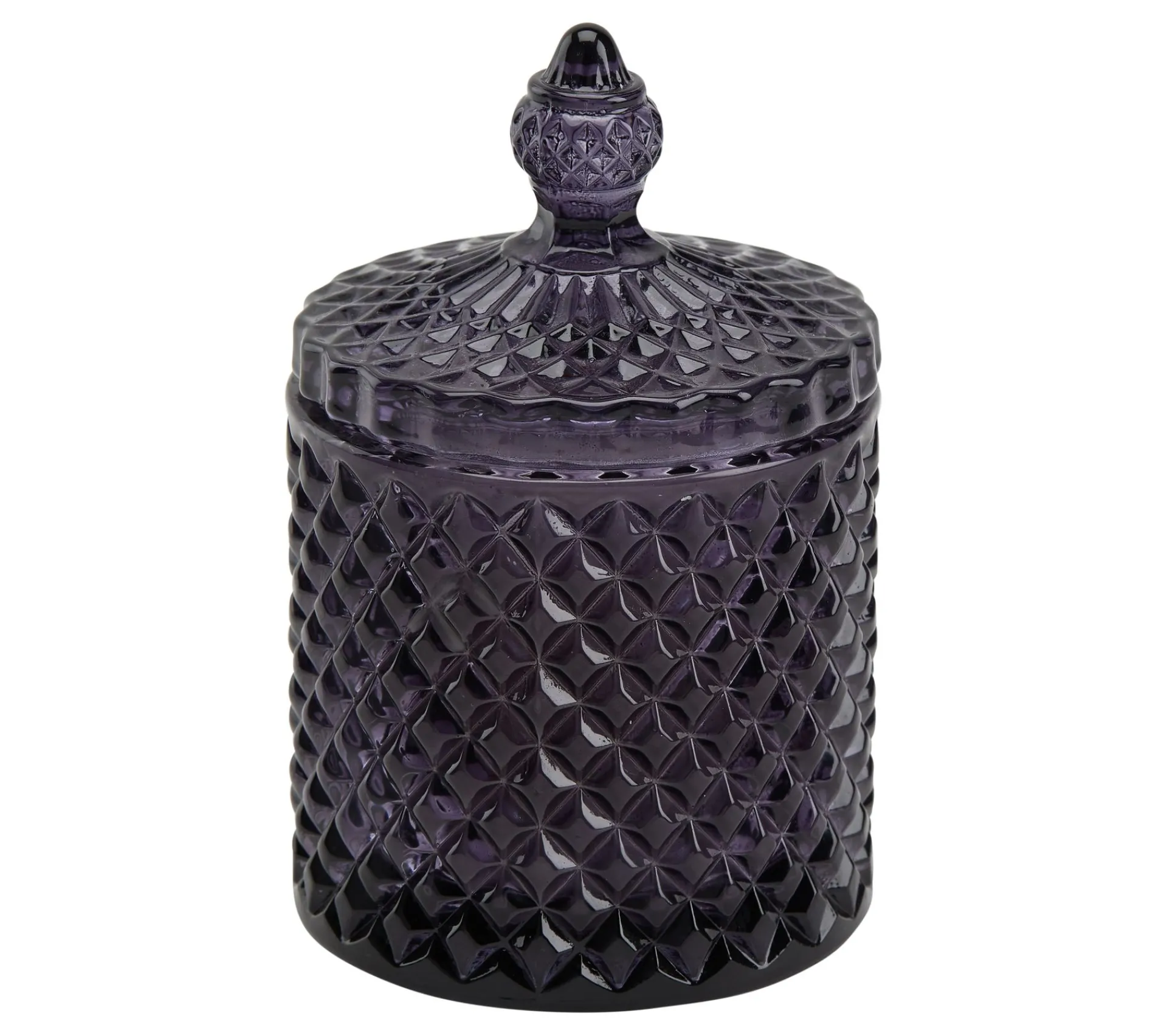 Clearance * Bougie Ambre H. 14 Cm Uda Violet