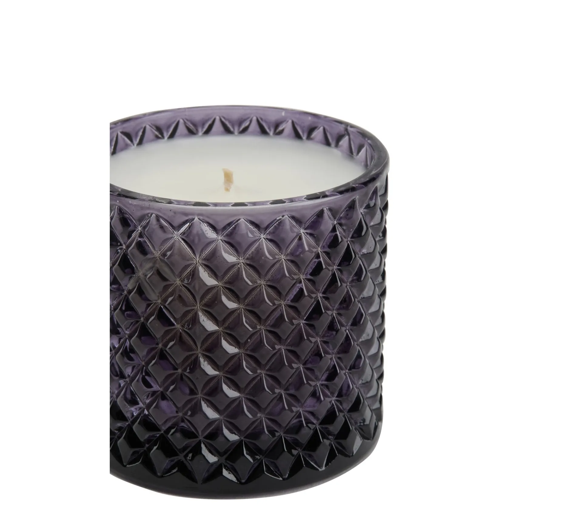Clearance * Bougie Ambre H. 14 Cm Uda Violet