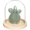 New * Bougie Avec Cloche En Verre "Jardin" 145G Vert