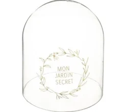New * Bougie Avec Cloche En Verre "Jardin" 145G Vert