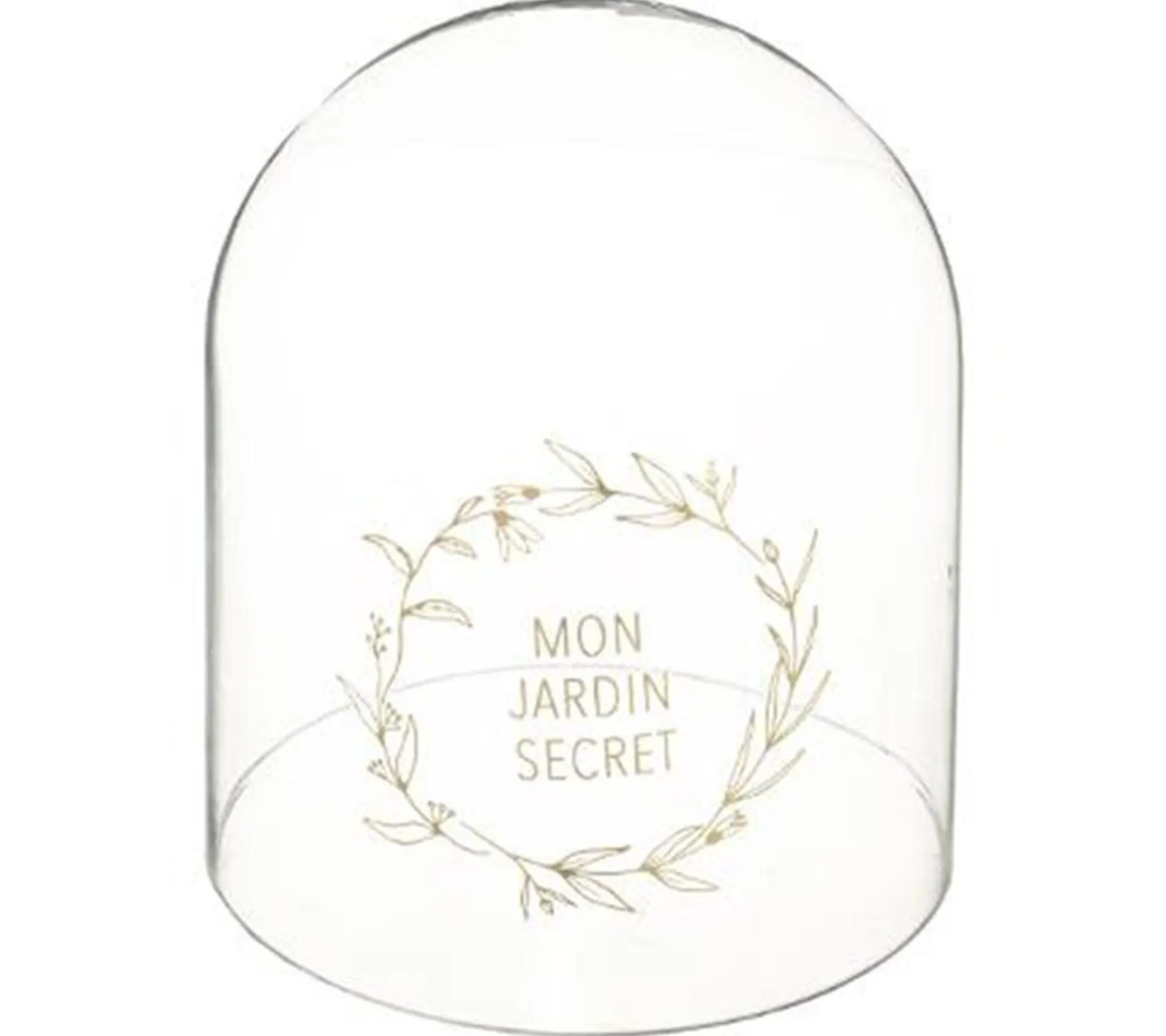 New * Bougie Avec Cloche En Verre "Jardin" 145G Vert