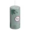 Discount * Bougie Cylindrique H. 14.5 Cm Teneba Verte Claire