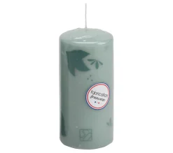Discount * Bougie Cylindrique H. 14.5 Cm Teneba Verte Claire