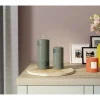 Online * Bougie Cylindrique H. 19.5 Cm Teneba Verte Claire