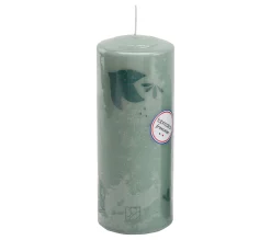 Online * Bougie Cylindrique H. 19.5 Cm Teneba Verte Claire