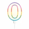 * Anniversaire Et Autres Fêtes^Bougie D'Anniversaire "Chiffre 0" 10Cm Multicolore