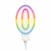 * Anniversaire Et Autres Fêtes^Bougie D'Anniversaire "Chiffre 0" 7Cm Multicolore