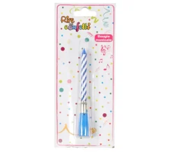 * Anniversaire Et Autres Fêtes^Bougie D'Anniversaire "Musicale" 12Cm Bleu