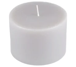 New * Bougie Déco Parfumee "Trendie" 10Cm Perle Givree