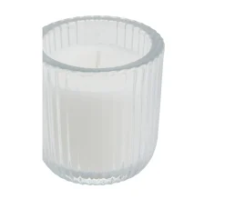 Sale * Bougie En Verre H. 7,7 Cm Ulas Transparent