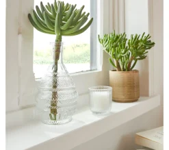 Sale * Bougie En Verre H. 7,7 Cm Ulas Transparent