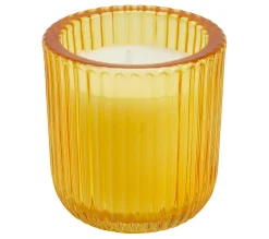 New * Bougie En Verre H. 7,7 Cm Ulas Jaune
