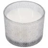 Sale * Bougie Parfumee 3 Meches "Graphic Ethnic" 11Cm Gris Clair