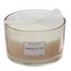 New * Bougie Parfumee 3 Meches "Harmony" 13Cm Orchidee