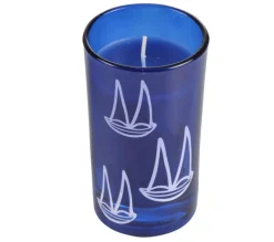 Best Sale * Bougie Parfumee "Blue Wave" 10Cm Bleu Fonce