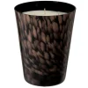 Discount * Bougie Parfumee "Bois De Santal" 20Cm Noir Et Or