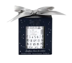 Hot * Bougie Parfumee "Calendrier De L'Avent" 8Cm Bois De Cedre