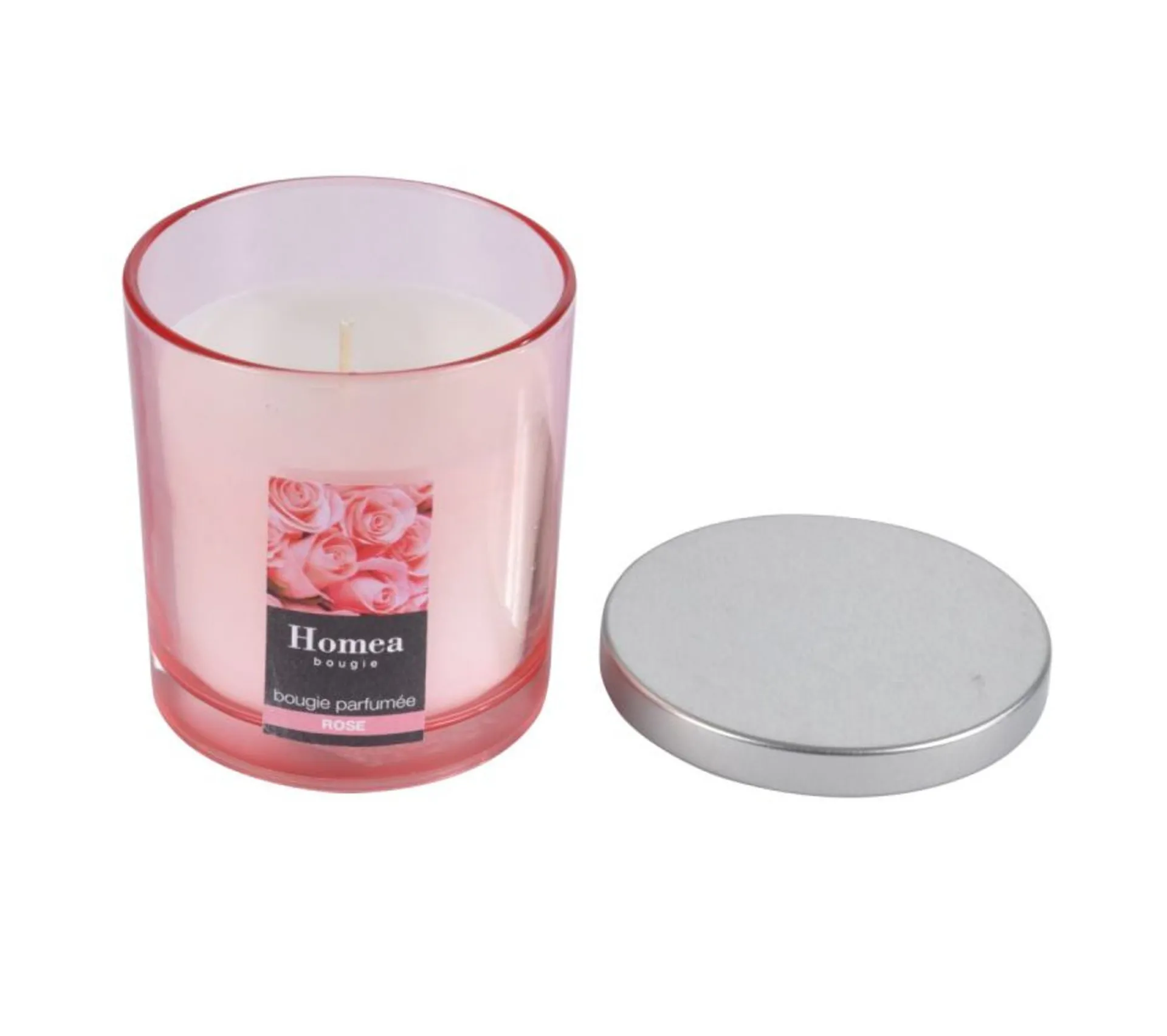 Best Sale * Bougie Parfumee Couvercle "Essentiel" 8Cm Rose