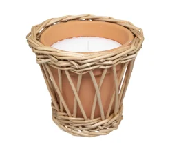 Clearance * Bougie Parfumee En Rotin "Carmen" 120G Citronnelle