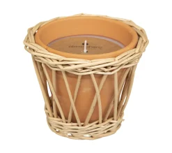 Clearance * Bougie Parfumee En Rotin "Carmen" 120G Citronnelle