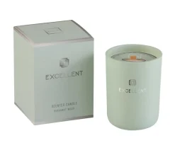 Flash Sale * Bougie Parfumee En Verre "Excellent" 12Cm Bergamot Wood Vert