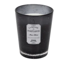 New * Bougie Parfumee En Verre "Bulle" 16Cm Musc Blanc