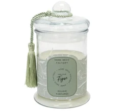 Outlet * Bougie Parfumee En Verre "Bonbonniere" 23Cm Figue
