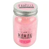 Best Sale * Bougie Parfumee En Verre "Maman" 13Cm Fleur De Printemps