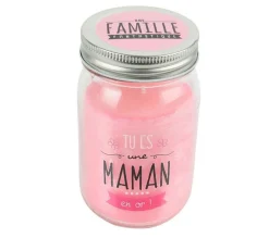 Best Sale * Bougie Parfumee En Verre "Maman" 13Cm Fleur De Printemps