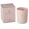 New * Bougie Parfumee En Verre "Excellent" 14Cm Rose Champagne Pale