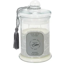 Hot * Bougie Parfumee En Verre "Bonbonniere" 23Cm Coton