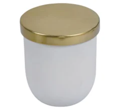 Discount * Bougie Parfumee Et Couvercle "Mystic" 8Cm Blanc