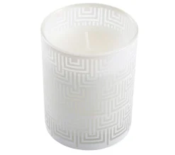 Hot * Bougie Parfumee "Graphic Ethnic" 8Cm Blanc