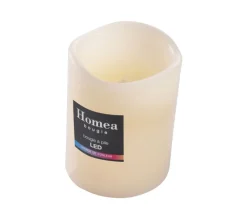 New * Bougie Pilier Led "Jasper" 12Cm Multicolore