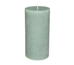Shop * Bougie Ronde H. 14 Cm Olia Vert Eucalyptus