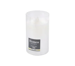 Online * Bougie Ronde Led "Verrine" 12Cm Blanc