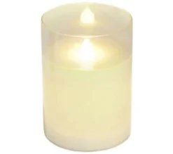 Shop * Bougie Ronde Led "Verrine" 10Cm Blanc