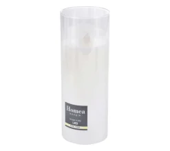 Online * Bougie Ronde Led "Verrine" 20Cm Blanc