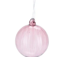 * Guirlande Et Boule De Sapin^Boule 8 Cm Diane Nacre / Rose