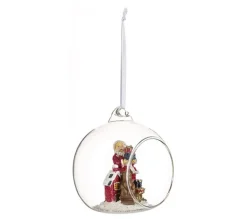 * Guirlande Et Boule De Sapin^Boule De Noël En Verre "Ouverte" 9Cm Transparent
