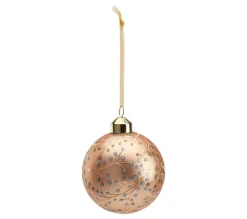 * Guirlande Et Boule De Sapin^Boule En Verre 8 Cm Marron