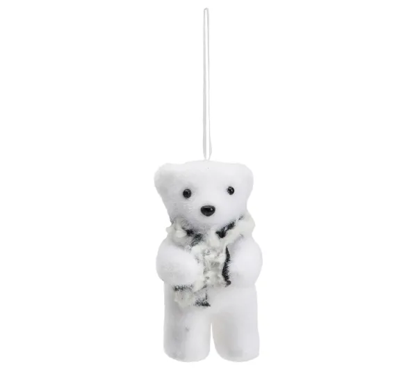 * Guirlande Et Boule De Sapin^Boules Animaux H. 12 Cm Animaux Polair Blanc / Gris / Dore